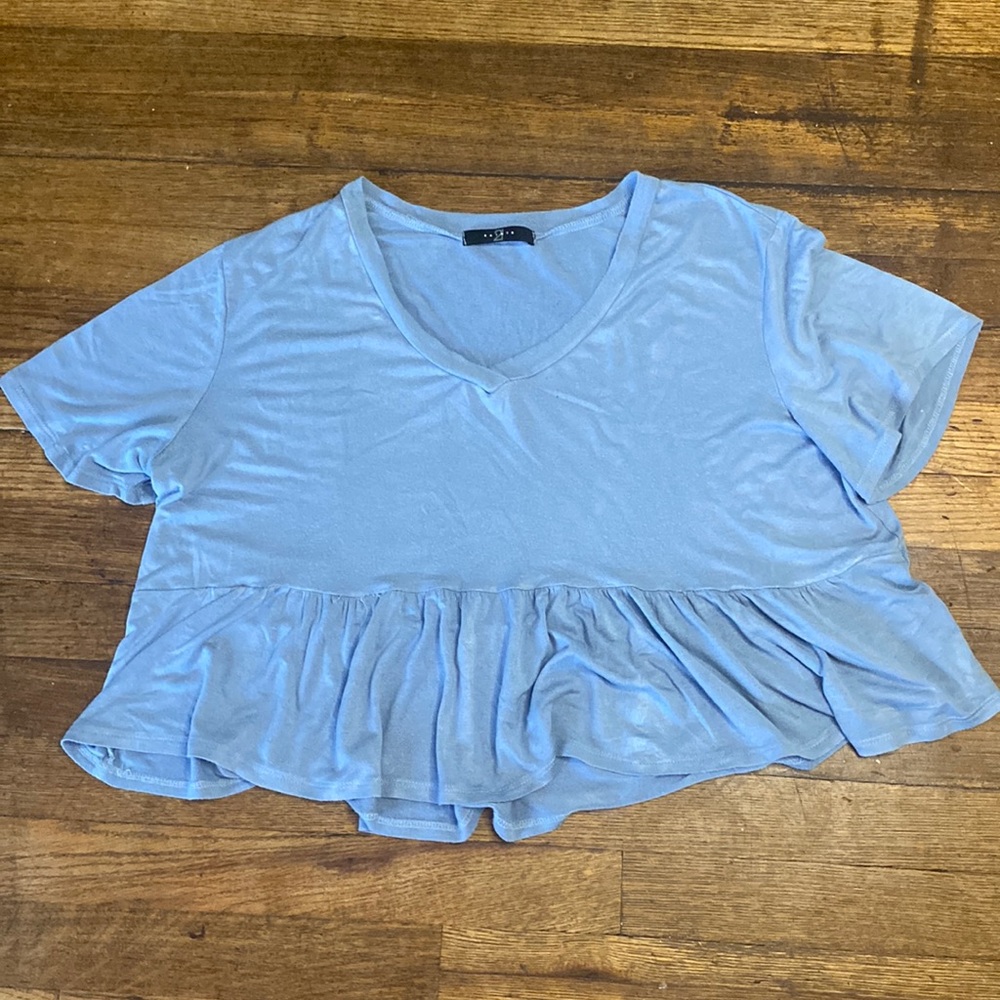 Blue tee